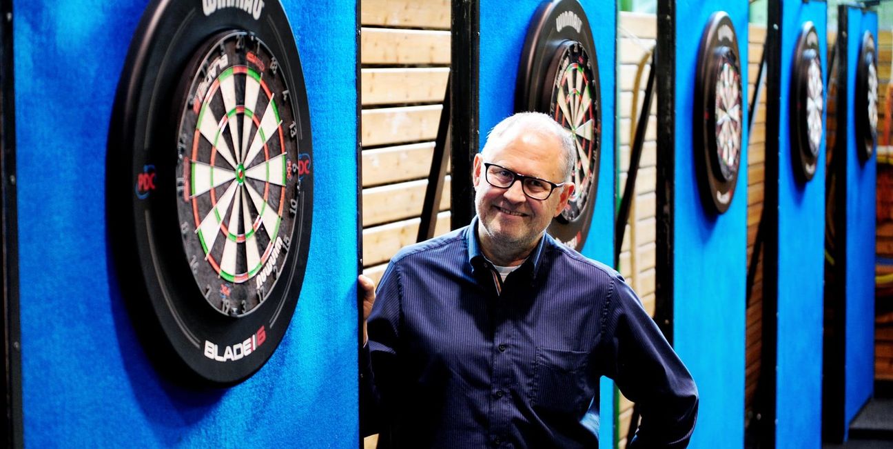 Noch einmal zum Darts, dann verlässt Uwe Dieterich die große Bühne.
